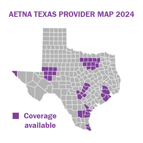 Aetna Texas Coverage Map